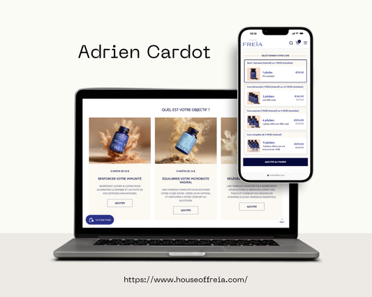 Projet Shopify House of Freia par Adrien Cardot - architecture e-commerce