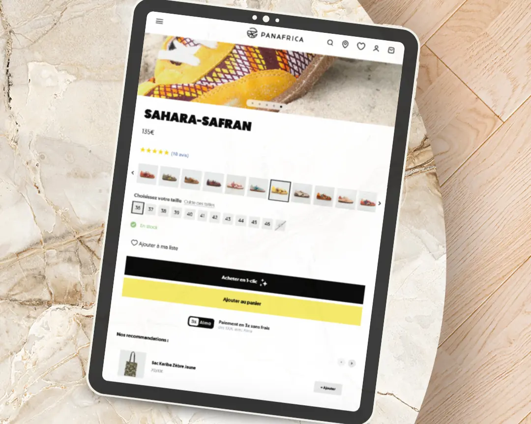 Portfolio Adrien Cardot, exemples de boutiques Shopify creees
