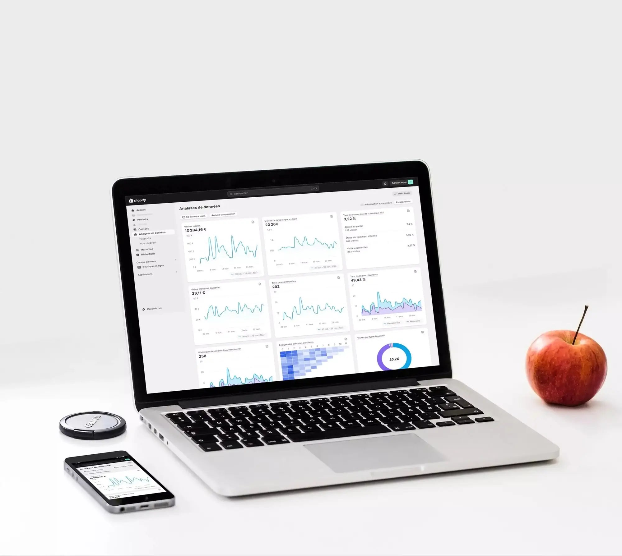 Visuel de projet client e-commerce realise par Adrien Cardot